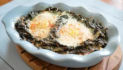 Baked Eggs Florentine